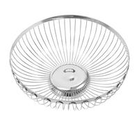 HEMOTON Large Capacity Stainless Steel Fruit Basket for Desktop and Home Use, Chic Simple Style Wire Fruit Bowl with Easy Storage Solution and Space Theme Matching