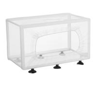 HEMOTON Large Fish Nursery Net Plastic and Polyester Material with Suction Cups for Separating Juvenile Fish and Fry Random Color for Aquarium Breeding Tank in Home Aquariums