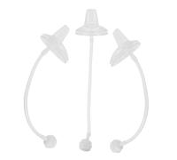 HEMOTON Learn to Drink Nipples for Baby 3 Pack Silicone Duckbill Bottle Teats Safe Comfortable