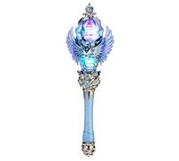 HEMOTON Light Up Fairy Wand for LED Lights and Sound Glow the Dark Princess Stick for Costume Play Birthday Party Favors and Pretend Play Blue