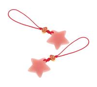HEMOTON Luminous Star Phone Charm 2pcs Glow in Dark Keychain Pendant for Daily Use and Phone Accessories with Plastic Material