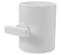 HEMOTON Manual Precise and Resistant Airflow Adjustment Wear Material Damper Valve White Abs with Ventilation Control Ducting Duct HVAC