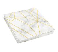 HEMOTON Marble Pattern Guest Napkins Paper Hand Towels for Bathroom Wedding Party Dinner Table Decoration with Elegant Marbled Design for Birthday and Festival Events