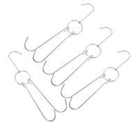 HEMOTON Meat Hooks Heavy Duty 4pcs Stainless Steel S-Shaped for Hanging and Drying BBQ Grill Hanger 5kg Load Capacity and Meat in Home Kitchens