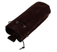 HEMOTON Medieval Belt Bag Cosplay Bag Renaissance Purse in Coffee Roughout Drawstring Storage Unique Historical Charm Bucket Shape for Traveling and Party Favor 23X11X1Cm