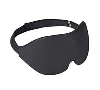 HEMOTON Memory Foam Sleep Blindfold Eye Mask Black Lightweight Breathable Elastic Comfortable for Men and Women at Home and Train