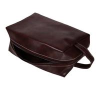 HEMOTON Mens Toiletry Bags Leather Large Capacity Vintage Toiletry Bag Made of Pu Leather with Lightweight Design for Travel and Business Trip Storage Stylish and Decorative