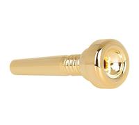 HEMOTON Metal Brass Trumpet Mouthpiece Plated Small for Beginners Smooth Tone and Loud Sound for Musical Instrument Practice and Performance