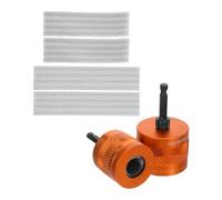 HEMOTON Metal Copper Pipe Cleaner Brush with Replaceable Brushes and Removable 1/4 Hex Shank, Efficient Cleaning Performance for Pipeline and Metal Pipes, for Power Scrubbing