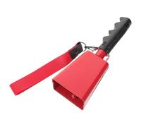 HEMOTON Metal Cowbells Sports Event Bull Bell Lightweight Cheering Hand Bell with Wrist Strap Handle Modeled after A Soccer Ball for Football Games