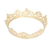HEMOTON Metal Crown Tiara Unisex King and Queen Hair Decoration for Wedding Cosplay Performance, Sturdy Metal Alloy Headwear Suitable for Men and Women