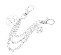 HEMOTON Metal Shoe Chain with Five-point Star Design Alloy Sneaker Charm for Men and Women Easy to Install Clog and Boot Accessory Stylish Western Jewelry for Shoes