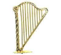 HEMOTON Mini Harp Adornment Doll House Decor Simulation Harp Mini Instrument Model Lightweight Musical Accessory for Diy and Doll Accessories