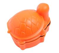 HEMOTON Mini Magnetic Aquarium Cleaning Tool Fish Tank Brush in Orange with Turtle Shape, Easy to Clean Plastic and Magnetic Design for Aquarium and Glass Surfaces, for Fish Tank Cleaning
