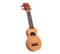 HEMOTON Mini Pocket Ukulele with 4 Strings and Sound Hole Wooden Traditional Shape for Boys and Girls Featuring Full-bodied Sound Introduction to Music