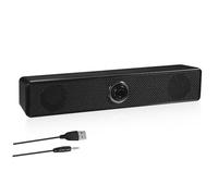 HEMOTON Mini Soundbar for Pc Desktop Soundbar Long Speaker High-definition Sound Quality Easy Connectivity