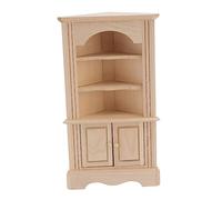 HEMOTON Miniature Wooden Cabinet Model for Dollhouse Compact Furniture Adornment Mini House Accessory for Collectors and Decor Lightweight Design with Movable Doors for Creating Lifelike
