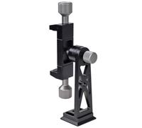 HEMOTON Mobile Phone Tripod Mount Adapter with 360 Rotation, Lightweight Metal Smartphone Clamp Holder Featuring Cold Shoe Mount for Video Recording and Live Streaming