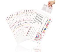 HEMOTON Motivational Cards and Elementary School Students for Early Education Easy to Write on Paper 50pcs with Ample Space for Messages Encouragement Cards for Parents
