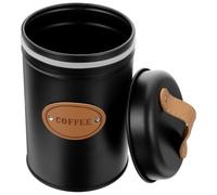 HEMOTON Multi-function Grain Storage Jar with Airtight Seal, Iron round Kitchen Canister for Coffee Beans and Spices, Easy to Carry Food Organizer Suitable for Living Room Decoration