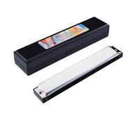 HEMOTON Musical Instruments for Boys and Girls c Key Harmonica Polyphonic Made of Stainless Steel Resin for Learning Random Color