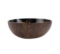 HEMOTON Natural Coconut Shell Bowl 5.5 Inch Eco-Friendly Decorative Storage Tray for Keys Candy Nuts Desktop Organizer for Home and Office
