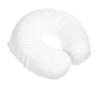 HEMOTON Natural Latex U Shape Neck Support Pillow for Cervical Spine Relief, Comfortable Travel Pillow for Driving and Camping, Sturdy White Material to Neck Fatigue