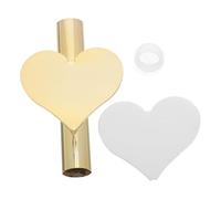 HEMOTON No Drill Adhesive Metal Wall Mounted Flower Vase Holder Durable Iron Wall Vase for Dried Faux Plants Heart Shaped Tube for Living Room Bedroom Office Home Decoration