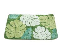 HEMOTON Non- for Floor Bath, Mat with Water Bathroom Absorption Green Polyester Rug Featuring Non-skid Mat Bottom and Suitable Office Kitchen Use