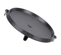 HEMOTON Non-Stick BBQ Pan Lightweight Iron Barbecue Plate Compact Outdoor Yard Barbecue Grill Accessories Roasting Tray for Efficient Cooking