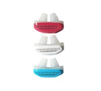 HEMOTON Nose Clip with No Pressure to Nose Lightweight White Stop Snoring Device Made of Abs and Silicone and Case for Carrying, Effective Snore Reducing Aid for Comfortable Night Sleep