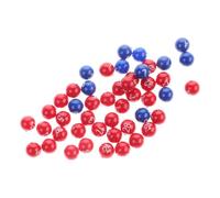 HEMOTON Numbered Lottery Balls Plastic Party Game Balls for Home Use | Portable Design, Red and Blue Colours, Dinner with Friends, Numbered Entertainment Balls, Plastic Build
