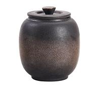 HEMOTON Office Desk Accessories Porcelain Loose Tea Tin Tea Storage Tea Vintage Style Tea Canister Tea Container Tins Jar with Airtight Lid for Coffee, Sugar, Tea, and More Chinese Tea Set