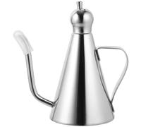 Hemoton Olive Oil Jug Stainless Steel with Removable Lid (350ML), stainless steel, Silver, size 1