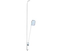 HEMOTON Outdoor Trash Can Replacement Pedal Metal Foot Device for 240l Bins | Iron Construction, Silver Finish, Easy Retrofit, Hygienic Lid Opening, Portable Design, Suitable for Gardens and Public