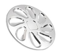 HEMOTON Oysters Serving Grilling Plate Fine Workmanship Stainless Steel with Microwave and Freezer Safe Features, Simple and Stylish Design for Seafood Platters and Buffet Serving