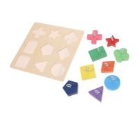 HEMOTON Parrot Block Toy Educational Bird Wood Blocks 9-compartment Colorful Training Toy for Cage Play and Mental Stimulation Suitable for Parrots and Small Birds Random Color