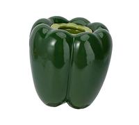 HEMOTON Pepper Shaped Ceramic Vase Planter with Bright Color Paint Creative Rural Style Storage Pot for Succulents and Flower Arrangements Suitable for Home Desktop and Garden Hydroponics