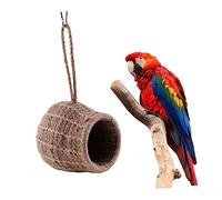HEMOTON Pet Bird Nest Hanging Craft for Squirrel Hamster Durable Rope Bird House for Pets Sleeping Play Area for Garden Decor