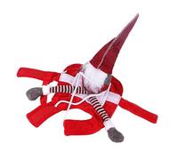 HEMOTON Pet Christmas Costume Santa Gnome Outfit for Dogs Adorable Holiday Cosplay Clothes Comfortable and Easy to Wear for Festive Celebrations and Parties