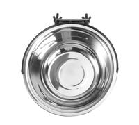 HEMOTON Pet Feed Bowl Hanging Cage Bowl Easy Cleaning Stainless Steel for Dog and Puppy Suitable for Indoor Animal Use for Pet Feeding