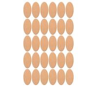 HEMOTON Pieces Blank Resistant with Breaking Sturdy Surface to 30pcs Unfinished Wooden Oval Slices for DIY Craft Creating DIY Decorations and Wedding Ornaments