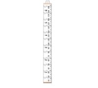 HEMOTON Pine Wood Height Ruler Growth Chart with Rope, Environmental and Easy to Remove Wall Decoration for Room, Height Measurement Tool for Growth Tracking