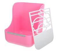 HEMOTON Plastic Bunny Hay Feeder Wide Mouth Structure Slatted Design Easy Access Hay Holder Pet Rabbits Chinchillas Compact Rabbit Cages Rabbit's Living Space