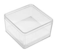 HEMOTON Plastic Insect Display Box with Secure Feature for Entomology Specimen Protection, Miniature Specimen Cube Display Case for Hobbyists and Educational Use
