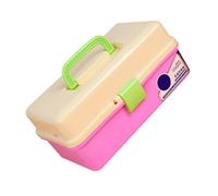 HEMOTON Plastic Nail Art Tools Storage Box with Handheld Portable Design