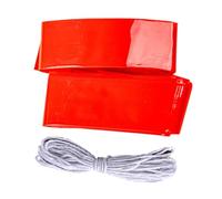 HEMOTON Plastic Sausage String Casing 35mm Diameter Food-Grade High Temperature Resistant Sausage Safe Casing for Homemade Hot Dog Red 10-Pound Pack and String