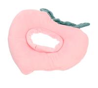 HEMOTON Plush Peach Cat Collar Soft Protective Pet Neck Cone Helps from Surgery or Injury Comfortable Design Does Not Interfere Playing