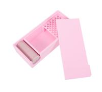 HEMOTON Polymer Clay Powder Container for Women with Sliding Lid and Brush
