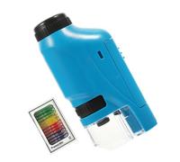 HEMOTON Portable Educational Monocular Microscope for Simple Biological Observing Tool with Specimens Handheld Science Experiment Accessory for Outdoor Learning and School Science Projects